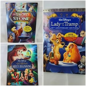 3 NEW Disney DVD's
